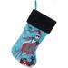 Kurt Adler Stocking in Black/Blue/Red | 19 H x 10 W in | Wayfair DN7234