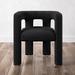 Ivy Bronx Glorida Arm Chair Dining Chair Wood/Upholstered in Black | 26.7 H x 25.5 W x 22.2 D in | Wayfair 18AFF02195F34C34821B77FAEECA6B0F