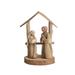 The Holiday Aisle® Handmade Driftwood & Paper Mache Nativity w/ Wood Base Wood in Brown | 8 H x 5 W x 5 D in | Wayfair