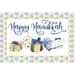 The Holiday Aisle® Launia Hanukkah Nights Landscape V On White by Tara Reed Metal in Blue/Yellow | 32 H x 48 W x 1.25 D in | Wayfair