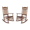 August Grove® Arquit Outdoor Rocking Chair, Wood in Brown | 45.25 H x 27 W x 34 D in | Wayfair 325B0C7547754C14894C0F92BA4AE83D