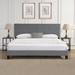 Latitude Run® Whitehaven Bed Upholstered/Linen | 46 H x 80 W x 87 D in | Wayfair A8AF2A22BFFA4093ACFDC7F0992E5EE3