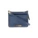 Vince Camuto Leather Satchel: Embossed Blue Print Bags