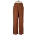 Bill Blass Casual Pants - High Rise: Brown Bottoms - Women's Size 8