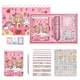 Kit de journal de scrapbooking pour filles coffret cadeau fournitures de scrapbooking journal