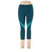 Nike Yoga Pants - Mid/Reg Rise: Teal Activewear - Women's Size Large