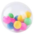 Rainbow Sensory Balls Hand Exercise Soft Anxiety Relief Ball with Colorful Beads