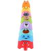 FRCOLOR 8pcs Kids Colorful Stacking Toy Educational Animal Stack Toy Stacking Cup Toy
