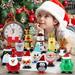 QIIBURR Wind Up Christmas Toys 13Pcs Christmas Stocking Stuffers Wind Up Toys Assortment for Christmas Party Favors Gift Bag Filler Christmas Party Favor Bags