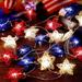 solacol Red White and Blue Lights String Lights Independence Day String Lights Decorations Rattan Stars Patriotic Lights Battery Operated Led String Lights Outdoor Light for Memorial Day