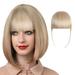 WNG Wig Female Air Bangs Double Sideburns Hairpiece with Hairpin Fiber Bangs Bangs Fringe with Temples Hairpieces for Women Clip on Air Bangs Flat Bangs Hair Extension