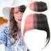 NRUDPQV human hair wigs for women Ladies Bangs Wig Front Fringe Head Clipped in the Human Hair Extension Wig Female Air Bangs Sideburns Qi Bangs Hairpin Adult Female Costume Wigs Toupees Q