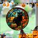 Halloween Window Clings Castle Cat Tree Pumpkin Shaped Halloween Decorative Sticker for Halloween Party Window Decorations