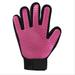 Pet Hair Glove Comb Dog Cat Grooming Glove Cleaning Deshedding Left Right Hand Hair Removal Brush Promote Blood Circulation Left Hand Pink