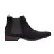 Xposed Mens Retro Chelsea Boots Faux Suede Leather Classic Casual Ankle Dealer Shoes [UB8888-1-NOIR-44]