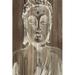 Bungalow Rose Buddha On Wood I by Annie Warren Canvas in White | 36 H x 24 W x 1.25 D in | Wayfair 95A34A3CE17D4845B60098444DB4A9EC
