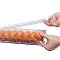 Porte-œufs avec couvercle 14 compartiments organiseur de stockage des œufs au réfrigérateur et au