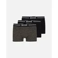 Men's Boss Bold Design 3p Trunk Black/Stripe - Size: SIZE xl