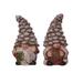 Transpac Dolomite 4.25 in. Multicolor Christmas Rustic Gnome Salt and Pepper Shakers Set of 2