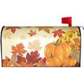 Thanksgiving Pumpkins Mailbox Covers Magnetic 21x18 Inch Autumn Sunflower Maple Leaf Pumpkin Decor Harvest Fall Mailbox Covers Mailbox Decals Mailbox Wrap Post Letter Box Cover Mailbox Post Cover