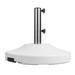 US Weight 80 Pound Free Standing Umbrella Base - White