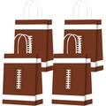 16 PCS Party Bags for Football Party Favors Bags for Football Party Bags Gift Treat Bags Paper Goody Candy Bags for Kids Boy Girl Birthday Party Supplies and Decor
