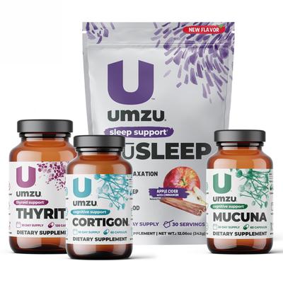 Female Well-Being Bundle: zuSLEEP, THYRITE, CORTIGON & MUCUNA PRURIENS