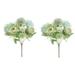 Wire Outdoor silk hydrangeas Artificial Plants 2 Packs Artificial Flowers Peony Silk Hydrangea Flower Hotel Wedding Home Decoration Fake Flowers For Decoration