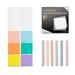 Transparent Sticky Notes with Aesthetic Pens Gift Set 7 Color 10 Pads 3 X3 Clear See Through Sticky Notes & 6 Pack Cut Mild Assorted Colors Aesthetic Pens for Tearcher Gift School Office Supplies