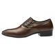 Quealent Adult Men Shoes Shoes Mens Classical Style Leather Shoes for Men Slip On Pu Leather Low Rubber Sole Block Dance Shoes for Men Leather Brown 11.5