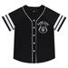 STAR WARS Ladies Baseball Jersey Button Down Mesh Baseball Shirt Black â€“ Large