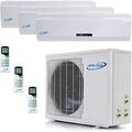 3 Zone Mini Split 9000 9000 9000 Ductless Air Conditioner Pre-Charged Tri Zone Mini Split USA Parts & Support