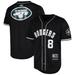 Men's Pro Standard Aaron Rodgers Black New York Jets Mesh Baseball Button-Up T-Shirt