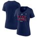 Women's Fanatics Branded Navy Atlanta Braves 2023 NL East Division Champions Locker Room Plus Size V-Neck T-Shirt