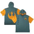 Unisex Heroes & Villains Green Star Wars Rebel Alliance Short Sleeve Pullover Hoodie