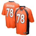 Men's Nike William Sherman Orange Denver Broncos Team Game Jersey