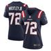 Women's Nike Tyrone Wheatley Navy New England Patriots Team Game Jersey