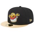 Men's New Era Black Akron RubberDucks Theme Nights Sauerkraut Balls 59FIFTY Fitted Hat