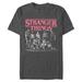 Men's Charcoal Stranger Things Faded Title Logo T-Shirt