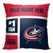 The Northwest Group Columbus Blue Jackets 18'' x Personalized Throw Pillow