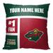 The Northwest Group Minnesota Wild 18'' x Personalized Throw Pillow