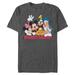 Men's Heather Charcoal Mickey Mouse Disney Squad T-Shirt