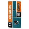 The Northwest Group San Jose Sharks 30" x 60" Personalized Beach Towel