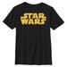 Youth Black Star Wars Logo T-Shirt