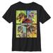 Youth Black Jurassic Park Dinosaur Faces T-Shirt