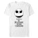 Men's White The Nightmare Before Christmas Jack Skellington T-Shirt