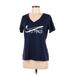 Nike Active T-Shirt: Blue Activewear - Women's Size Medium