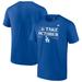 Youth Fanatics Branded Royal Los Angeles Dodgers 2023 Postseason Locker Room T-Shirt