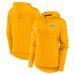 Women's Fanatics Branded Gold Nashville Predators Authentic Pro Scuba Full-Zip Hoodie