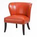 Accent Chair - Red Barrel Studio® Susano 30.75" Wide Faux Leather in Brown | 33.25 H x 30.75 W x 28.75 D in | Wayfair
